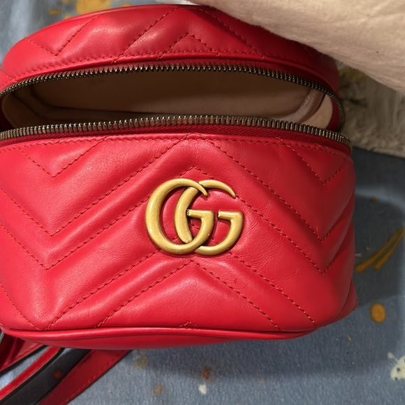 COPY - Red Gucci mini backpack purse - Picture 7 of 11